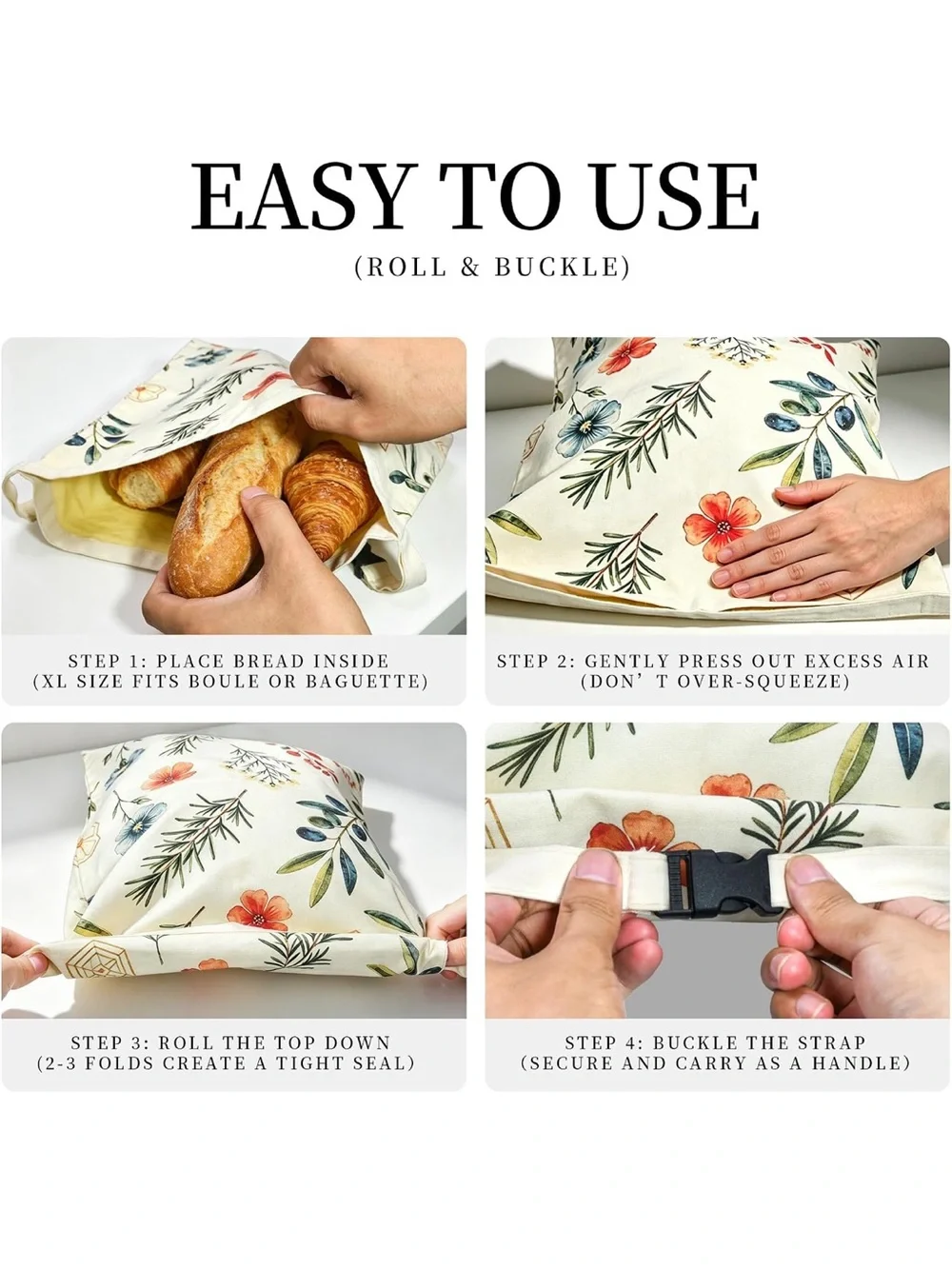 Beeswax Bread Bags for Sourdough & Homemade – Reusable2-pack.